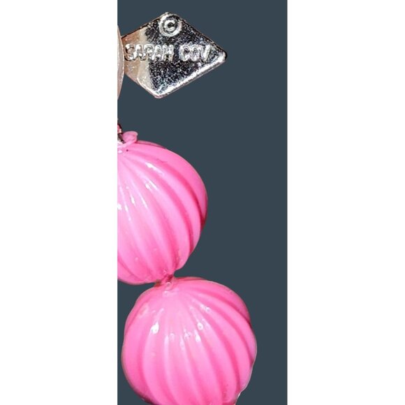 1960s Mid Mod Gorgeous Pink Beaded Necklace Sara Coventry Vintage Retro - Picture 5 of 12